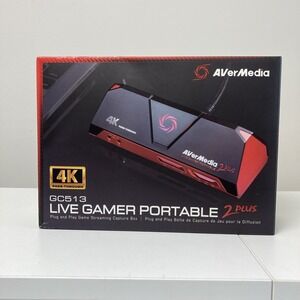 AVerMedia GC513 Live Gamer Portable 2 Plus Capture Card, 4K Pass-Through Mac/PC